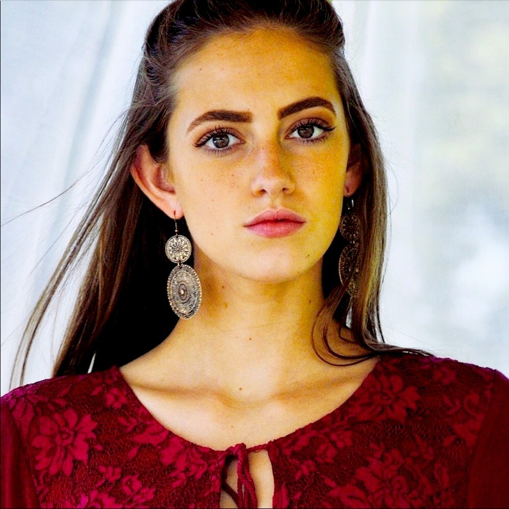 MANDALA Boho Earrings - Picture 2 of 5